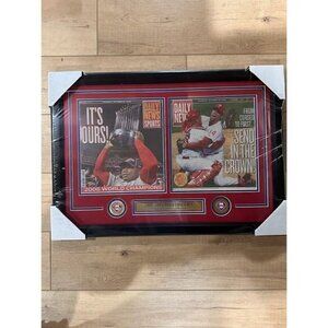 Phillies 2008 World Series Philadelphia Inquirer Original Newspaper Framed